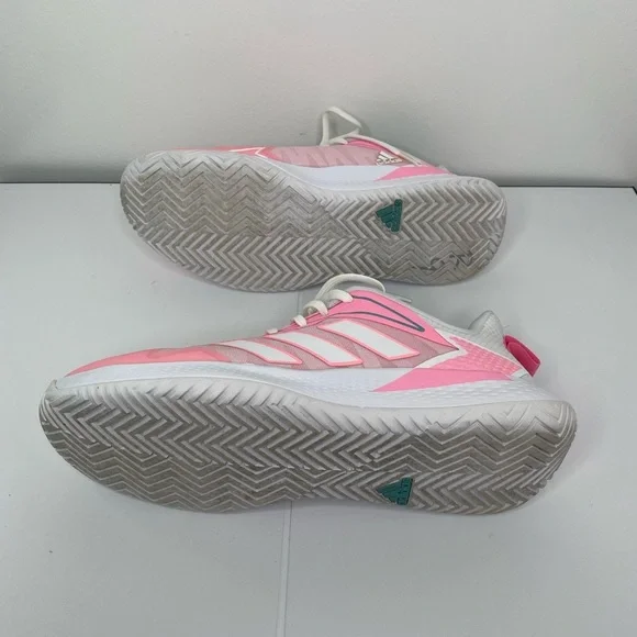 Adidas Defiant Speed Pink and White Athletic Shoes for Performance - Picture 4 of 6